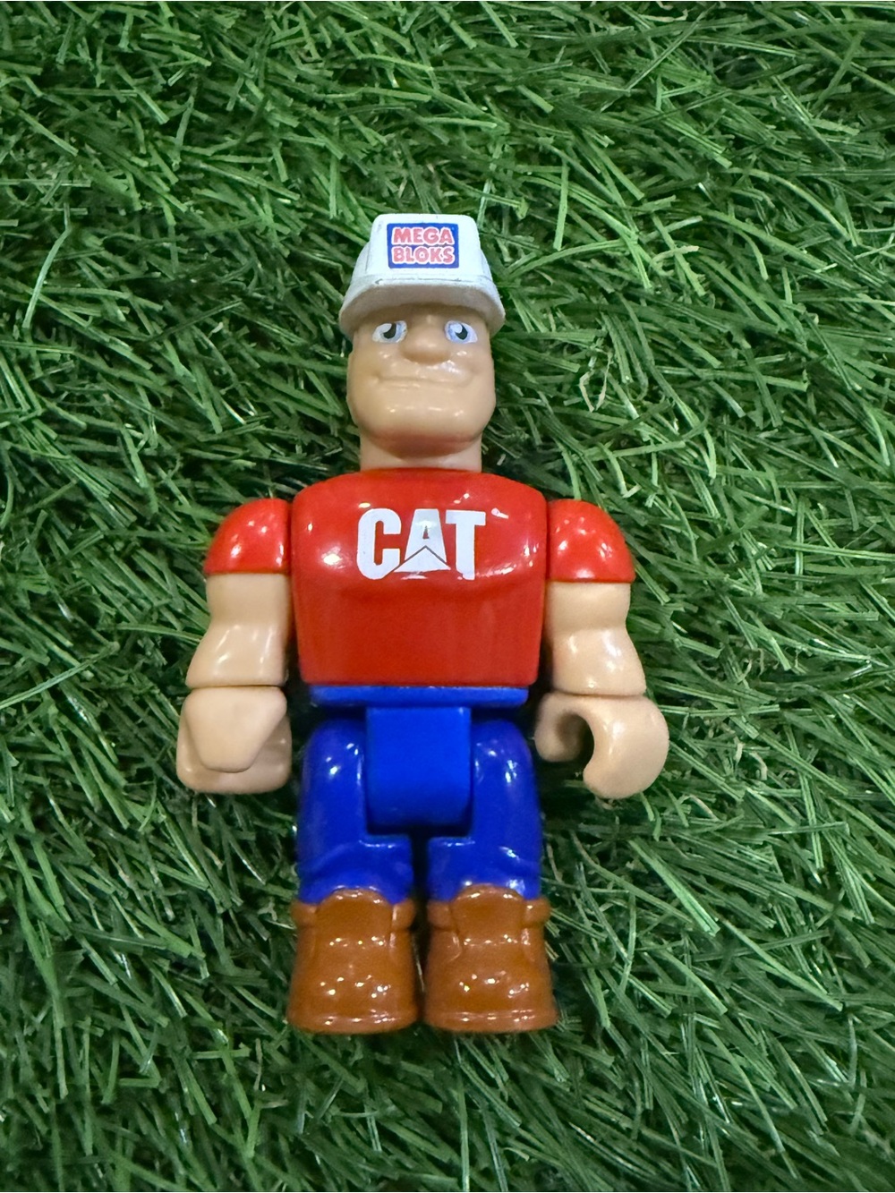 Mega Bloks CAT Construction Worker Figure